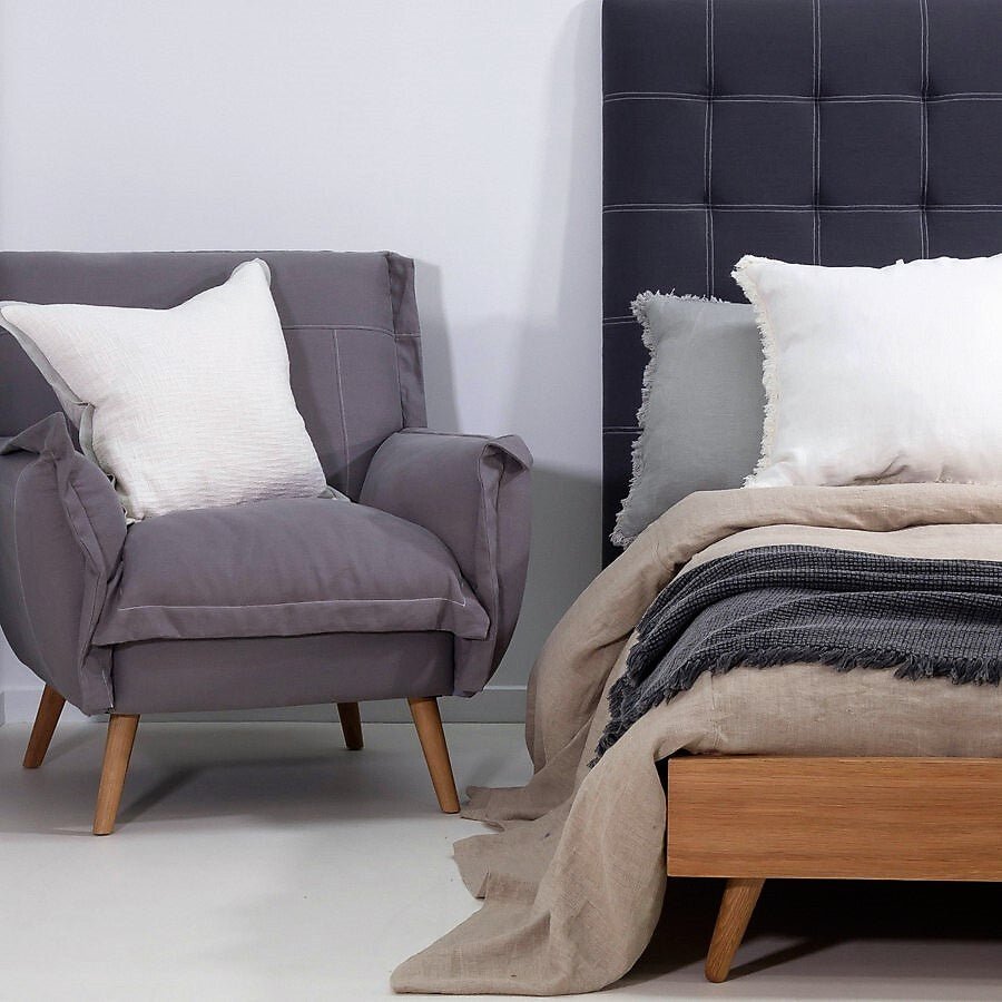 CHARLOTTE LOUNGE CHAIR / DOVE GREY - Green Design Gallery