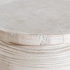 CHISISI SIDE TABLE + STOOL | WHITEWASH - Green Design Gallery