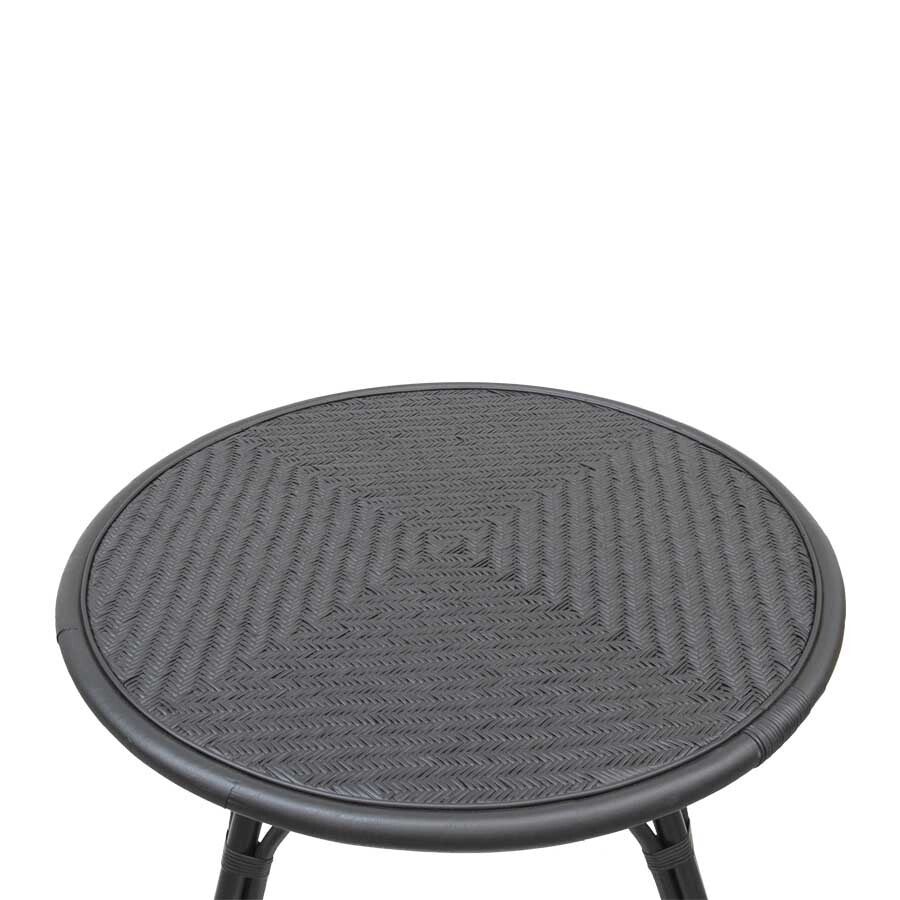 CHLOE COFFEE TABLE / BLACK RATTAN - Green Design Gallery