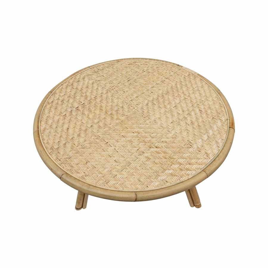 CHLOE COFFEE TABLE / NATURAL RATTAN - Green Design Gallery