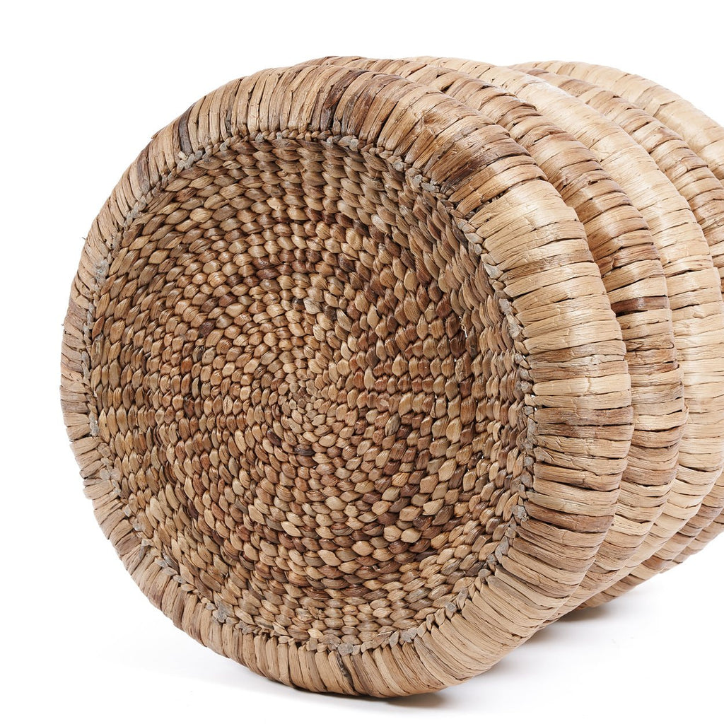 CHUNKY BASKET WITH HANDLES | WATER HYACINTH | LARGE - Green Design Gallery