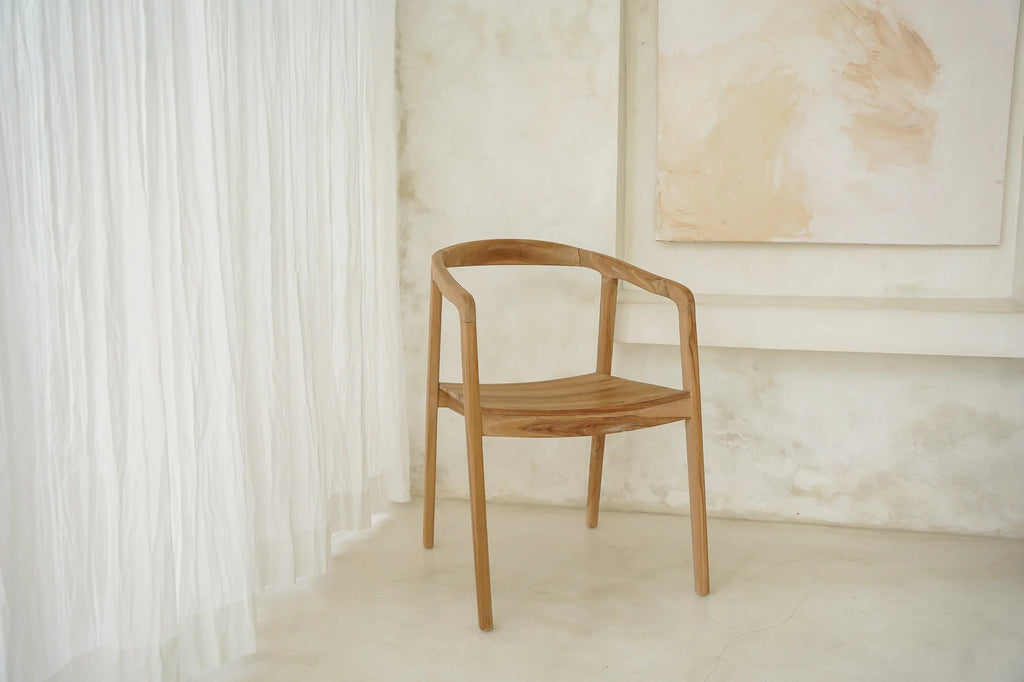 CLASSIC TEAK ARMCHAIR | NATURAL | SET OF 2 - Green Design Gallery