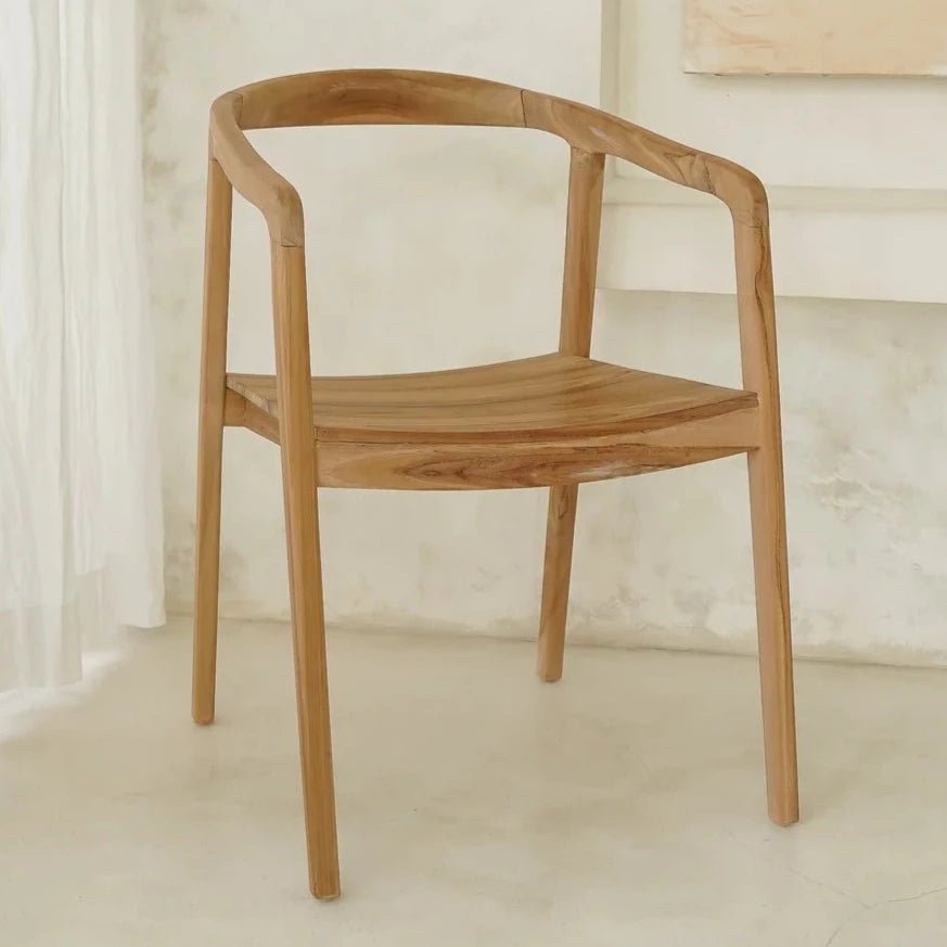 CLASSIC TEAK ARMCHAIR | NATURAL | SET OF 2 - Green Design Gallery