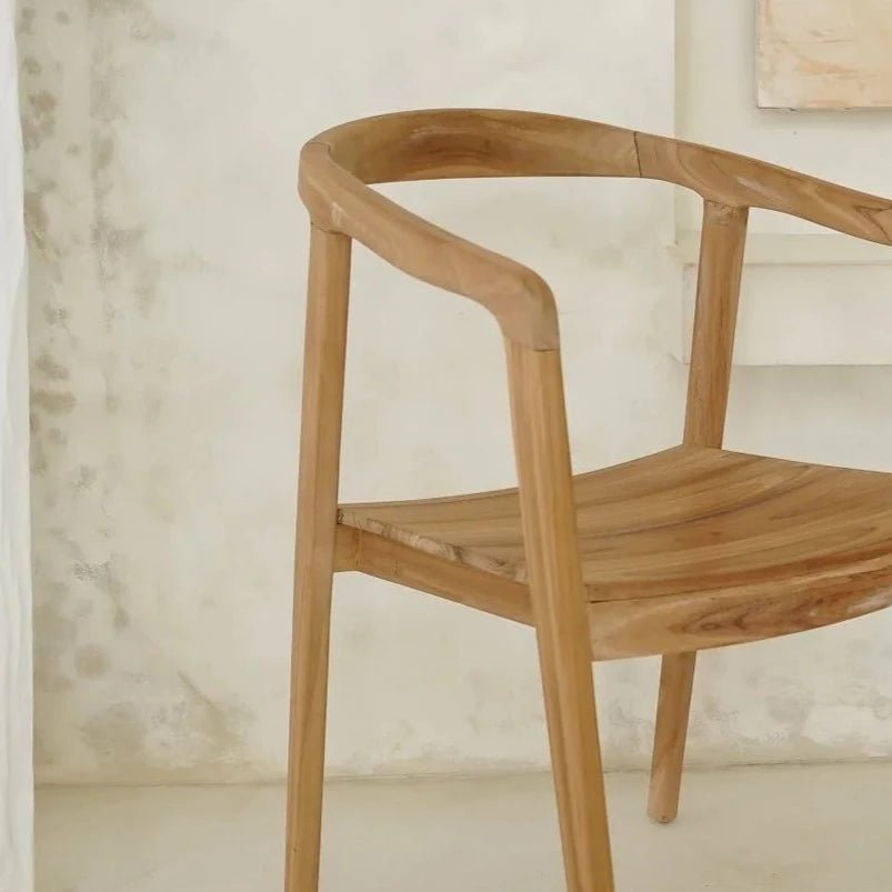 CLASSIC TEAK ARMCHAIR | NATURAL | SET OF 2 - Green Design Gallery