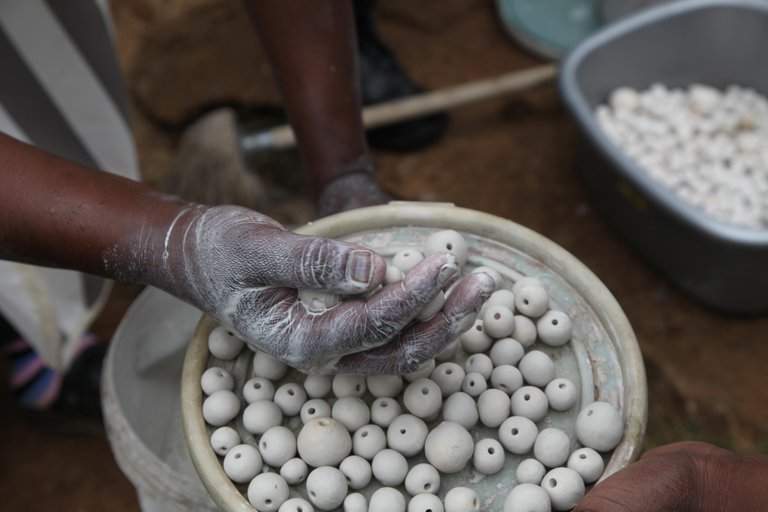 Clay Beaded Sconce / Various Colors - Green Design Gallery