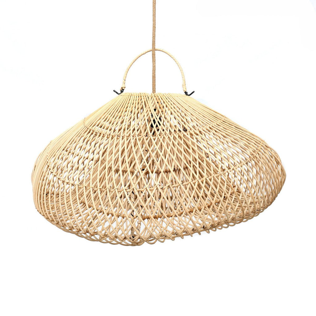 CLOUD PENDANT SHADE | NATURAL RATTAN | LARGE - Green Design Gallery