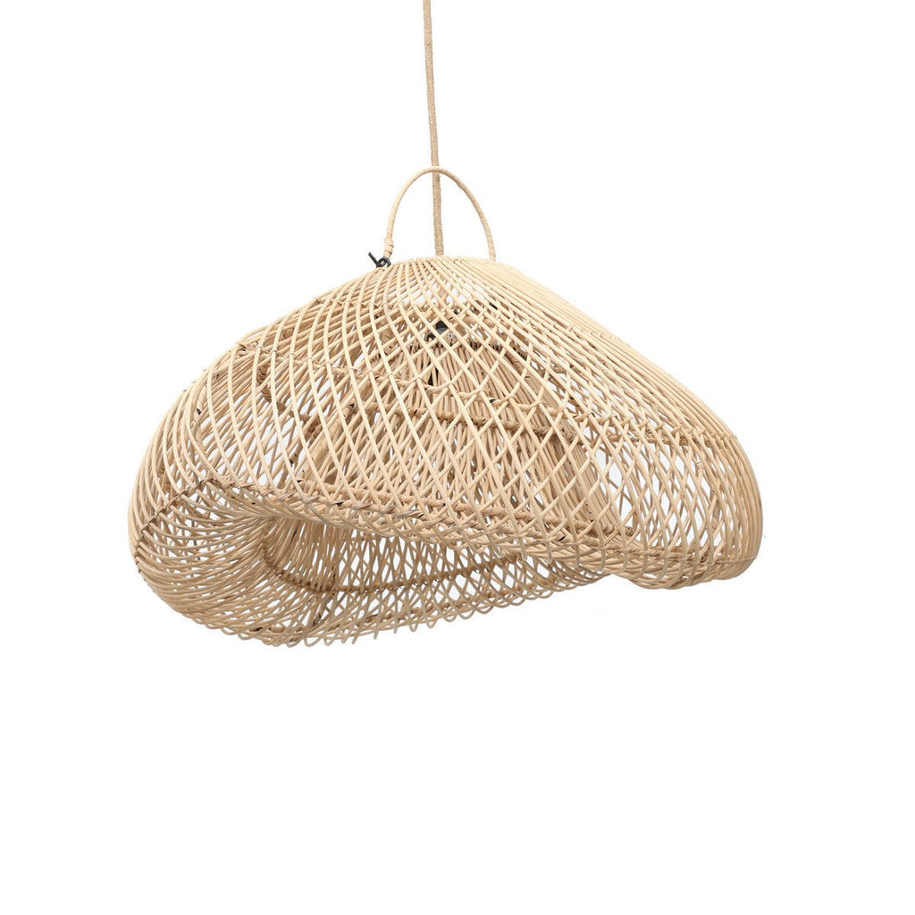 CLOUD PENDANT SHADE | NATURAL RATTAN | LARGE - Green Design Gallery