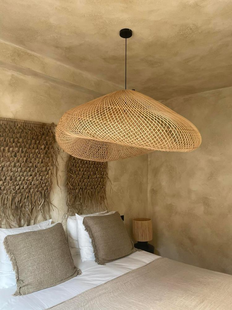 CLOUD PENDANT SHADE | NATURAL RATTAN | XXL - Green Design Gallery