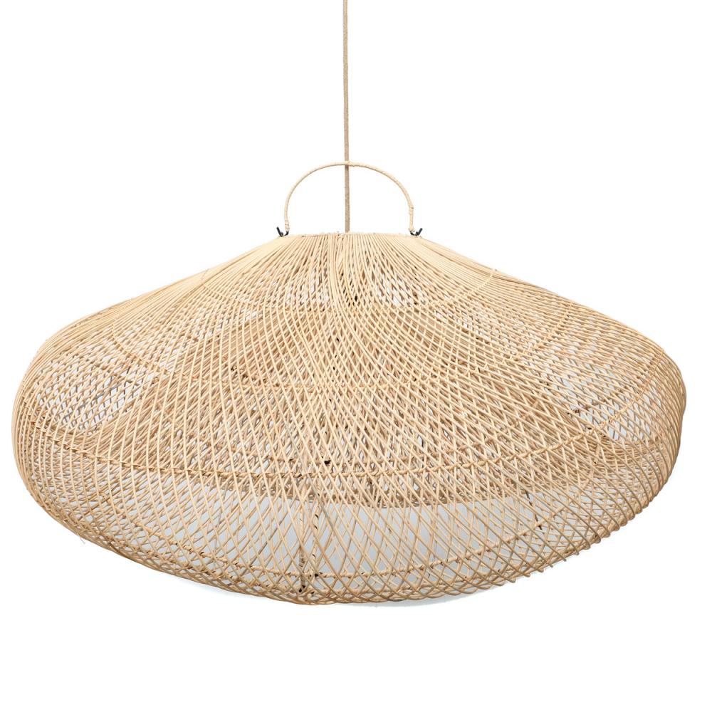 CLOUD PENDANT SHADE | NATURAL RATTAN | XXL - Green Design Gallery