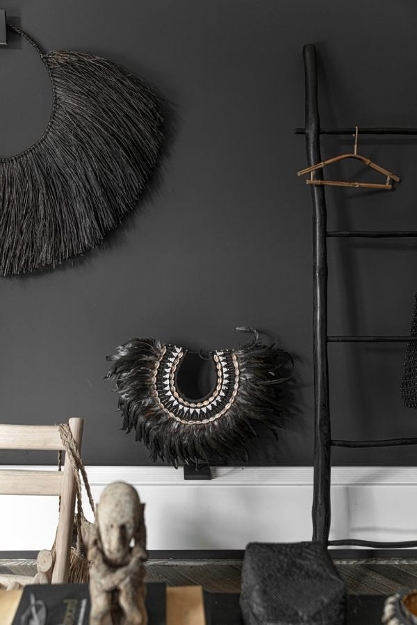 COASTAL FEATHER STAND / GREEN + BLACK - Green Design Gallery