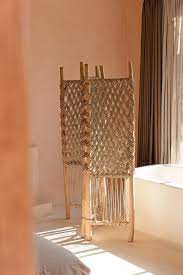 COASTAL ROOM DIVIDER - SCREEN | RECLAIMED TEAK +SEAGRASS - Green Design Gallery