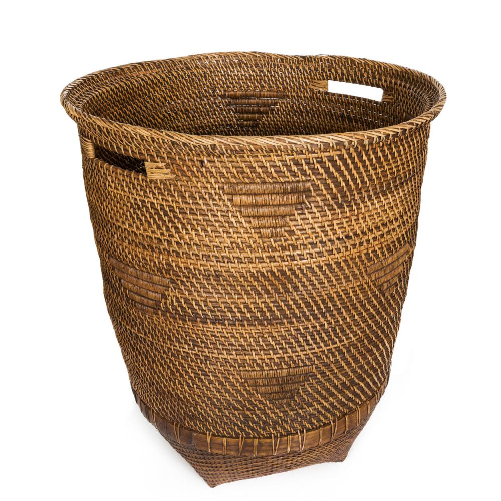 COLONIAL LAUNDRY BASKET WITH LID | NATURAL | XL - Green Design Gallery
