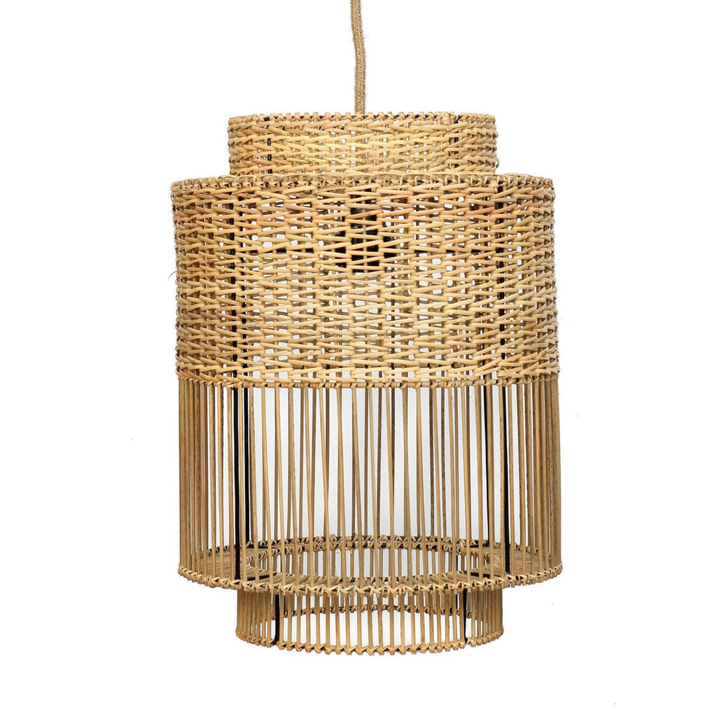 COLONIAL PENDANT / NATURAL RATTAN - Green Design Gallery