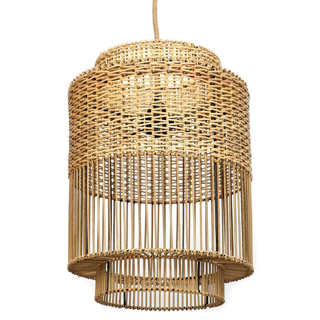 COLONIAL PENDANT / NATURAL RATTAN - Green Design Gallery