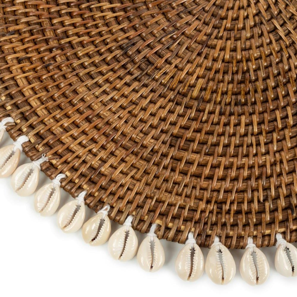 COLONIAL SHELL PLACEMAT | NATURAL | SET OF 4 - Green Design Gallery