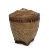 COLONIAL STORAGE BASKET WITH LID | RATTAN | 2 SIZES - Green Design Gallery