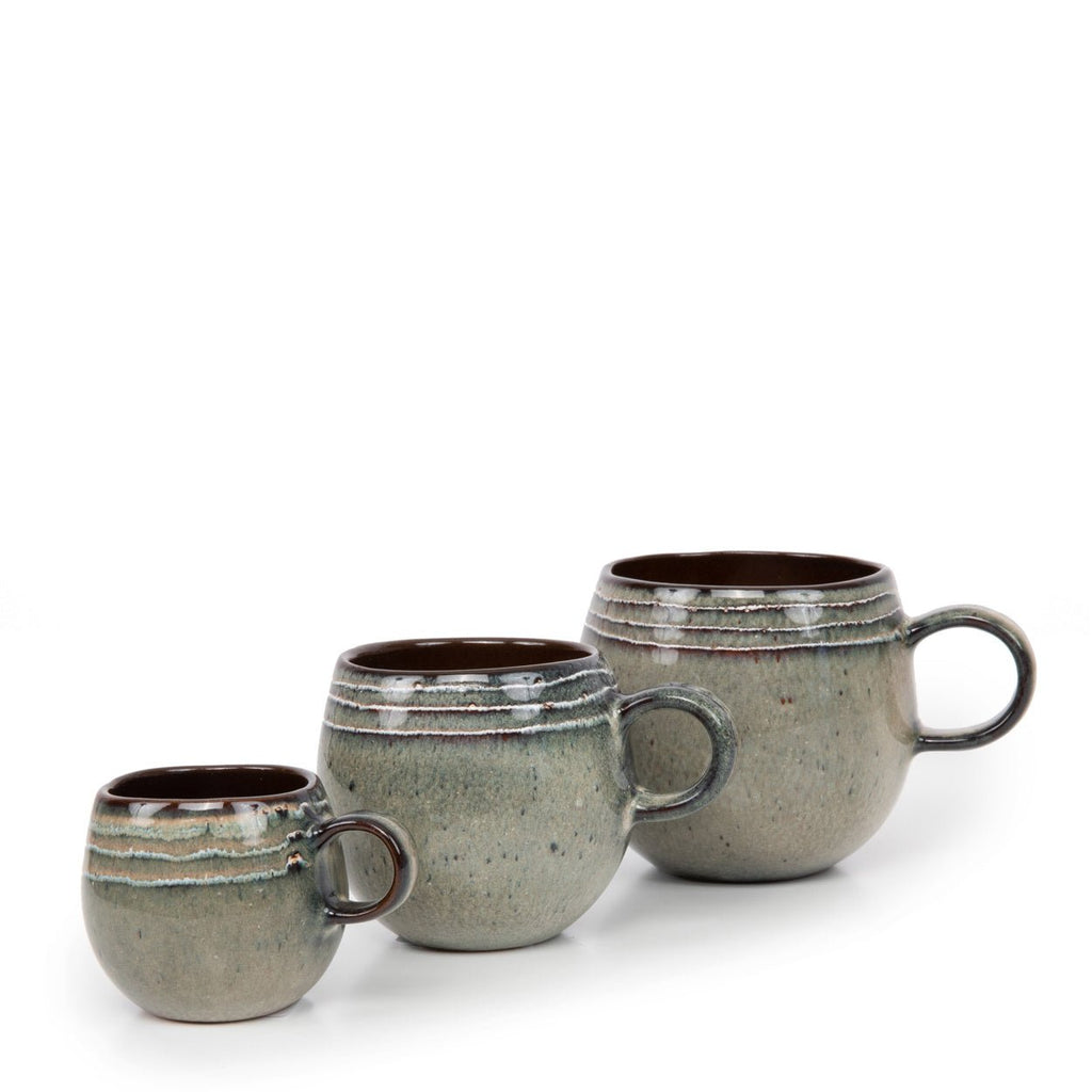 COMPORTA MUG | HANDMADE STONEWARE | SET OF 6 | SMALL - Green Design Gallery
