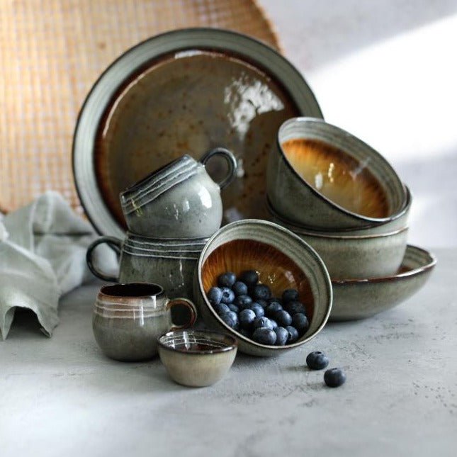 COMPORTA PASTA BOWL | HANDMADE STONEWARE | SET OF 4 - Green Design Gallery