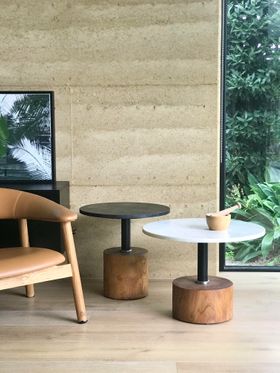 COOK SIDE TABLE / BLACK MARBLE + SUAR - Green Design Gallery