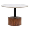 COOK SIDE TABLE / WHITE MARBLE + SUAR - Green Design Gallery