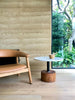 COOK SIDE TABLE / WHITE MARBLE + SUAR - Green Design Gallery