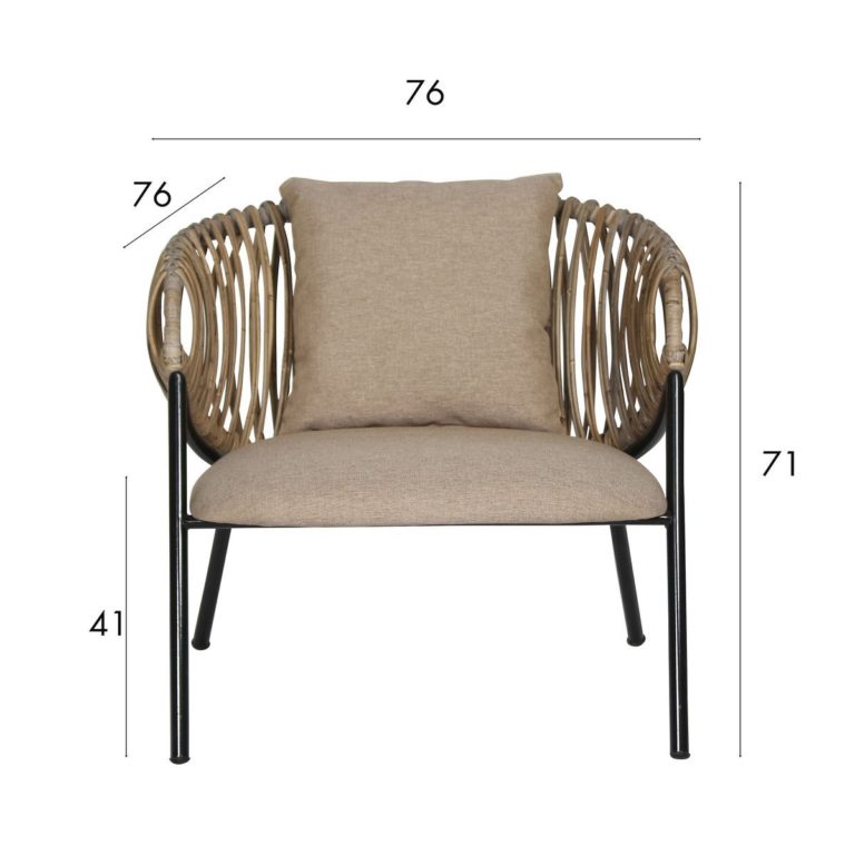 CORCO RATTAN ARMCHAIR | NATURAL - Green Design Gallery