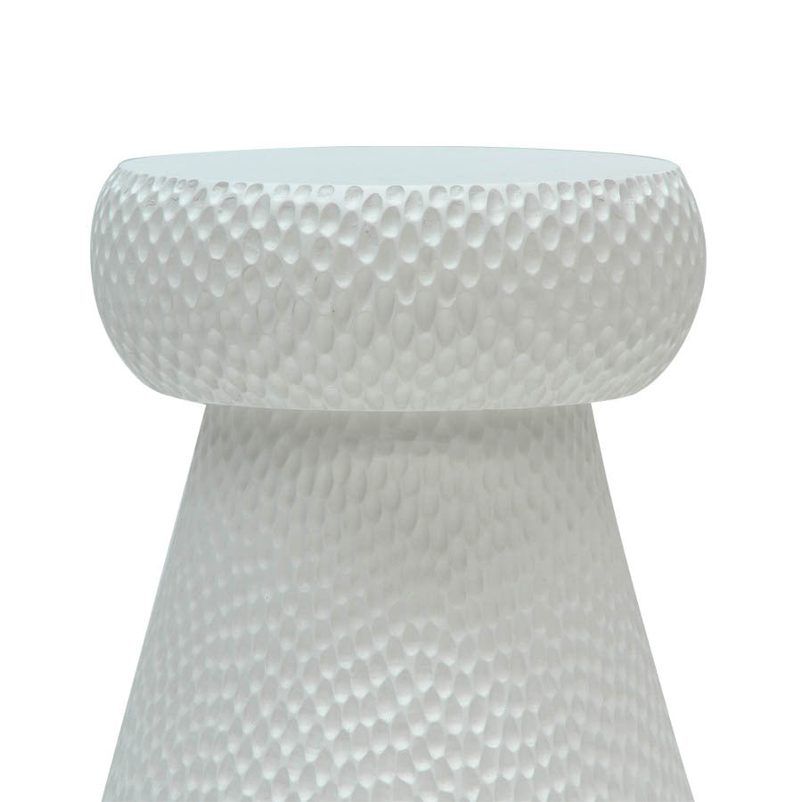 CORK STOOL + SIDE TABLE / WHITE - Green Design Gallery