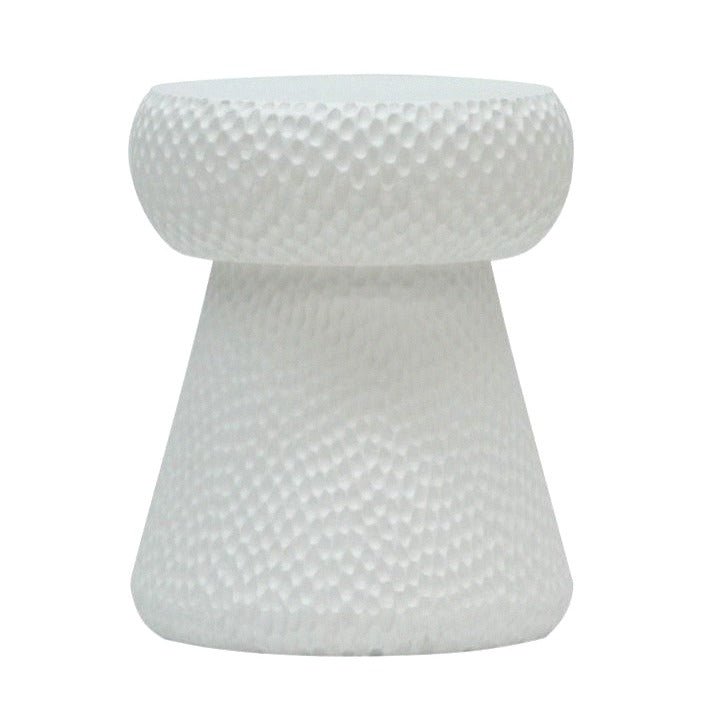 CORK STOOL + SIDE TABLE / WHITE - Green Design Gallery