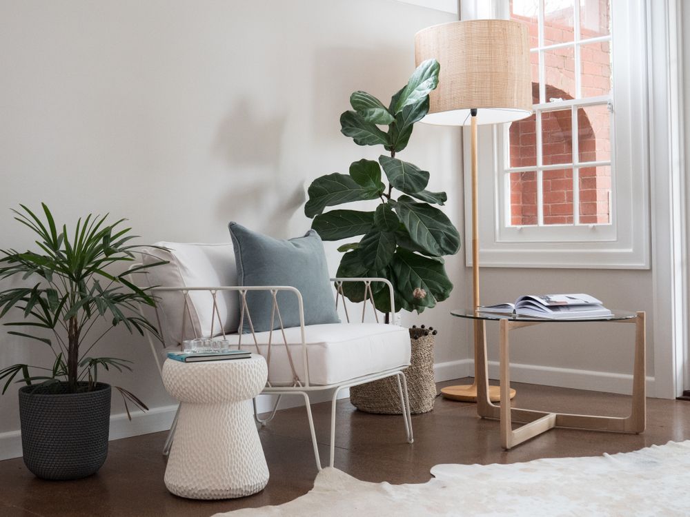 CORK STOOL + SIDE TABLE / WHITE - Green Design Gallery