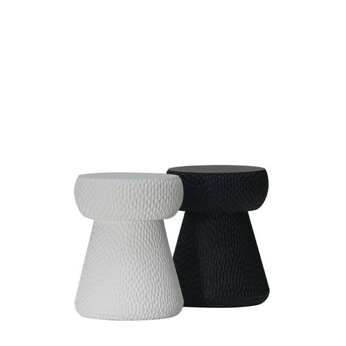 CORK STOOL + SIDE TABLE / WHITE - Green Design Gallery