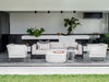 COSTA LOUNGE CHAIR / WHITEWASH + SILVER / IN-OUTDOORS - Green Design Gallery