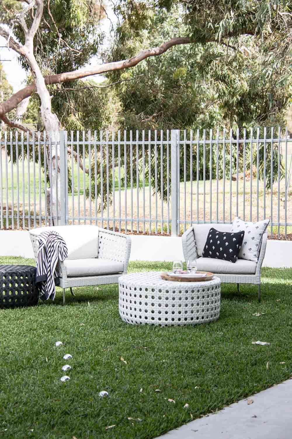 COSTA LOUNGE CHAIR / WHITEWASH + SILVER / IN-OUTDOORS - Green Design Gallery