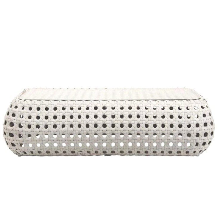 COSTA LOW COFFEE TABLE / ICE WHITE (INDOOR-OUTDOOR) - Green Design Gallery
