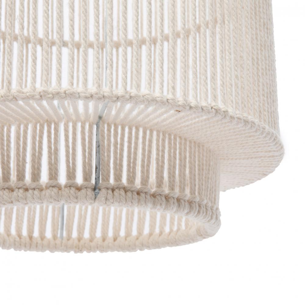 COTTON PENDANT SHADE | WHITE - Green Design Gallery