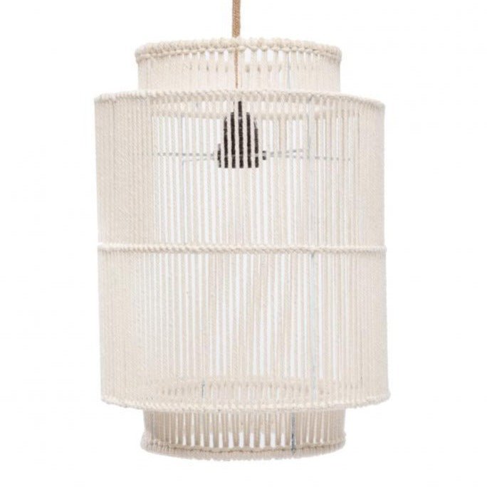 COTTON PENDANT SHADE | WHITE - Green Design Gallery