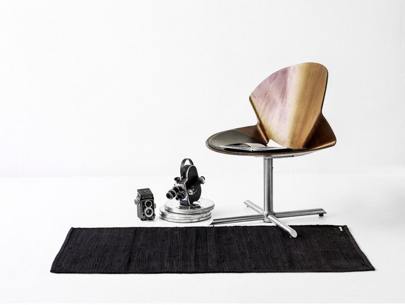 Cotton Remnant Rug | Black - Green Design Gallery