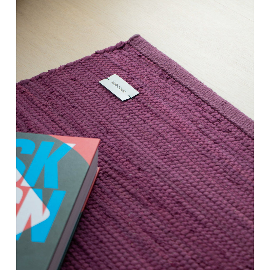Cotton Remnant Rug | Bold Raspberry - Green Design Gallery