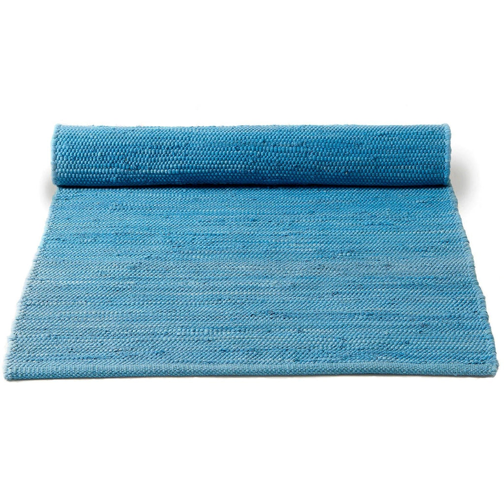 Cotton Remnant Rug | Eternity Blue - Green Design Gallery