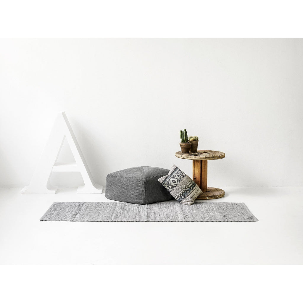 Cotton Remnant Rug | Grey - Green Design Gallery