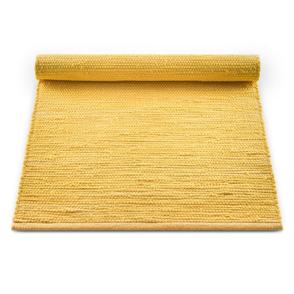 Cotton Remnant Rug | Raincoat Yellow - Green Design Gallery