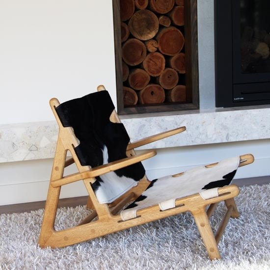 COW HIDE LOUNGE CHAIR - Green Design Gallery