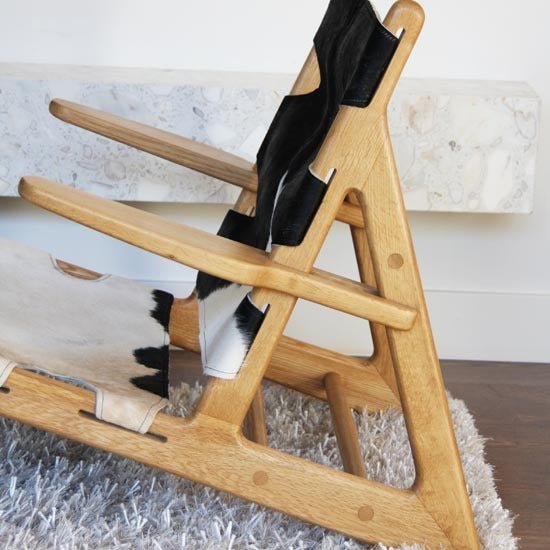 COW HIDE LOUNGE CHAIR - Green Design Gallery