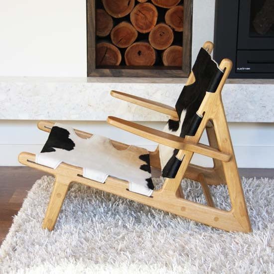 COW HIDE LOUNGE CHAIR - Green Design Gallery