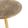 CROCO SIDE TABLE | BRASS - Green Design Gallery