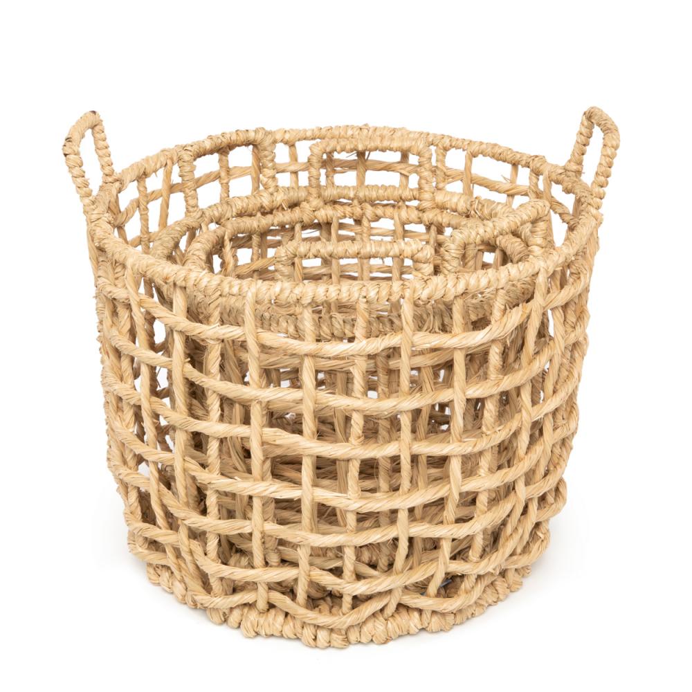 CUA DAI BASKETS | NATURAL SEAGRASS | SET OF 3 - Green Design Gallery
