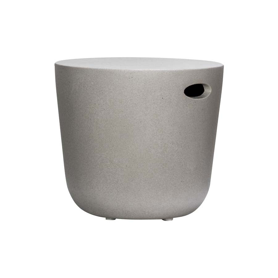 CURVE FIBERGLASS SIDE TABLE | GREYSTONE | IN-OUTDOOR - Green Design Gallery