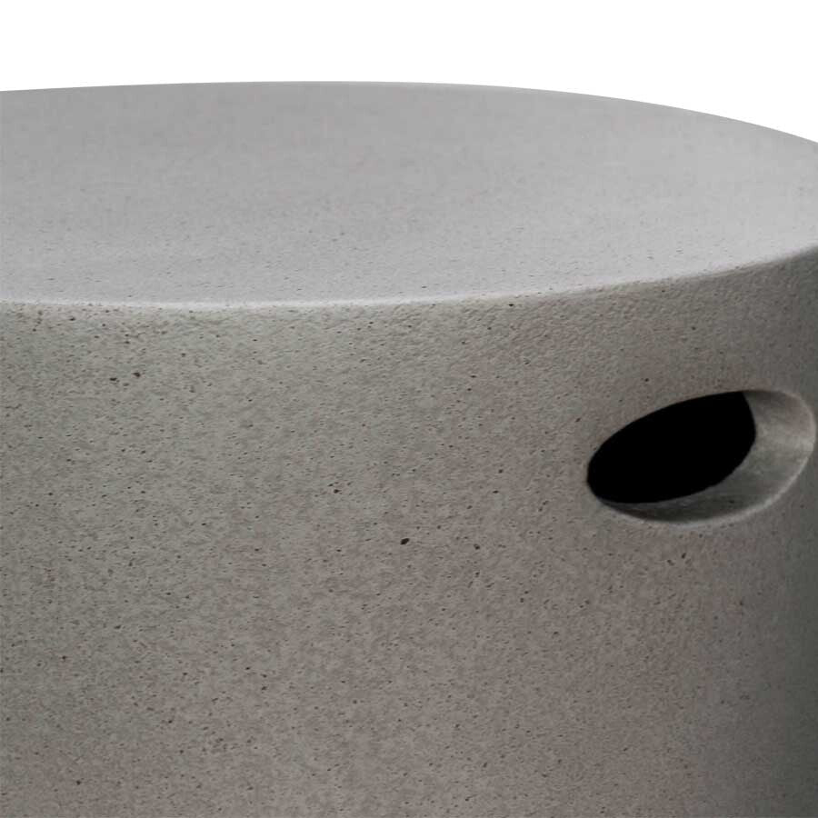 CURVE FIBERGLASS SIDE TABLE | GREYSTONE | IN-OUTDOOR - Green Design Gallery