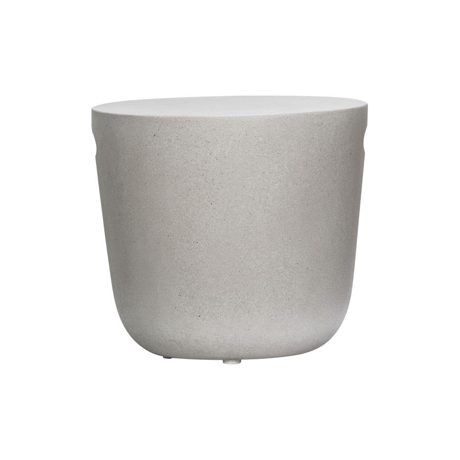 CURVE FIBERGLASS SIDE TABLE | GREYSTONE | IN-OUTDOOR - Green Design Gallery