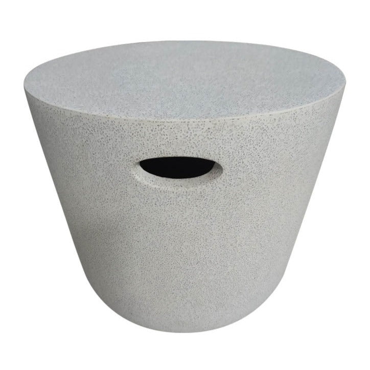 CURVE FIBERGLASS SIDE TABLE | GREYSTONE | IN-OUTDOOR - Green Design Gallery