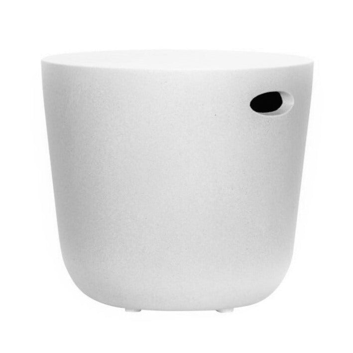 CURVE FIBERGLASS SIDE TABLE | WHITE | IN-OUTDOOR - Green Design Gallery